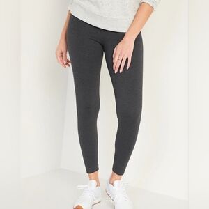 Old Navy Womens Leggings Sz Small Gray NWT Casual Cotton Stretch Pull On Walking